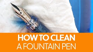 How to Clean a Fountain Pen  Pilot Kakuno Nib Cleaning [upl. by Joacimah29]