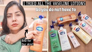 IS VASELINE BAD FOR YOU  Best amp Worst Vaseline Lotions For Winter Available in India [upl. by Anertak986]