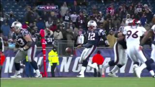 Tom Bradys 3rd down punt against Broncos w replay [upl. by Atinreb]