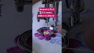 You can do this in zigzag mode beautiful flower embroidery normalsewingmachine embroidery sew [upl. by Fletcher623]