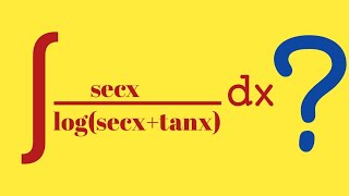 5107 Indefinite Integrals ∫ secx logsecxtanx dx [upl. by Jeminah377]