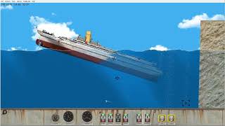 floating sandbox sinking HMHS Britannic crash [upl. by Kermie]