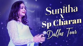 Sunitha X SP Charan Dallas Tour  Upadrasta Sunitha  SP Charan  Singer Sunitha Latest Video [upl. by Rolanda]