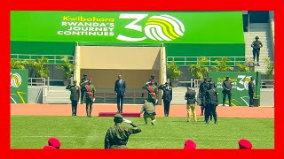 Arrival of President Kagame and First Lady at Amahoro Stadium for the Liberation Ceremony [upl. by Talbott]