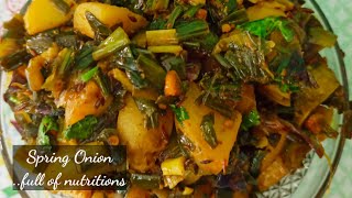 उंगलियां चाटने पर मजबूर कर देगी ये हरी प्याज़ की सब्जी Hari Pyaz ki Sabji  Spring Onion Recipe Aal [upl. by Eatnod]