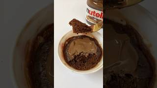 3 Ingredient Nutella Mug Cake in 90 seconds nutellamugcake mugcakes nutella cakes nutellacake [upl. by Hamford365]