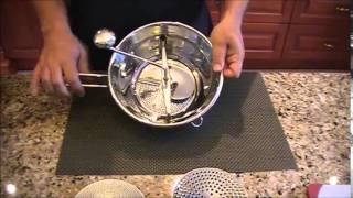 How To Use The Cuisinox Food Mill [upl. by Tarfe]