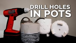 Drill Drainage Holes in Pots WITHOUT Breaking Them Foolproof Method [upl. by Rudolf970]