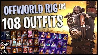 Offworld Rig Back Bling on 108 Outfits  The Visitor quotBlockbusterquot  Fortnite Cosmetics [upl. by Nuriel]