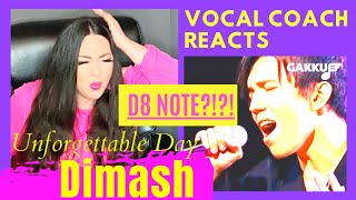 Vocal Coach Reacts to DIMASH Unforgettable Day Gakku  DIMASH Highest note D8 Reaction [upl. by Birch830]