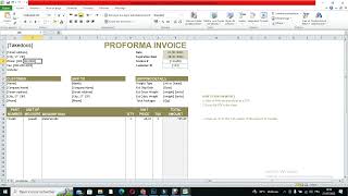 How to Edit Proforma Invoice Template [upl. by Virgina]