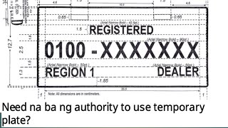 Temporary plate  improvise plate No plate No travel [upl. by Schenck]