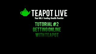 Tutorial 2 Getting Online With Teapot [upl. by Serles]