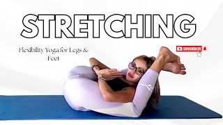 STRONG LEGS amp FEET Yoga Stretch  Transparent Yoga Challenge Leg Behind Head [upl. by Alamak]