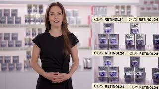 Wake Up to Smoother Younger Looking Skin  Olay Retinol24 Face Cream  Medifacts  Olay Skin Care [upl. by Sirc205]