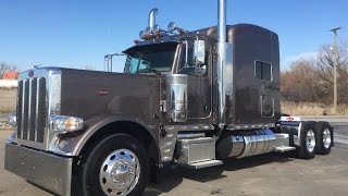 2017 Peterbilt 389 Owner Operator 280quot 550hp 18 Speed Galaxy Silver 3 Axle Disc Brakes [upl. by Enninaej]