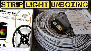 Banix Vithamas 25 Meters Smart WiFi Multicolor Silicon Strip Light Unboxing [upl. by Iatnahs]