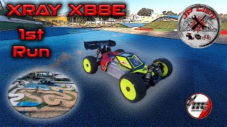 Xray XB8E 1st time at the track with Hobbywing XERUN XR8 SCT 1900kv Combo [upl. by Erfert]