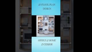 2D floor plan design❤️ Office amp Home Furniture amp Interior autocad tutorial designer [upl. by Aneehsor169]