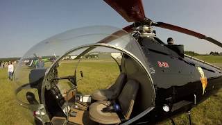 Betty Boop Brantly B2 Helicopter GoPro Walk Around 2017 [upl. by Louella247]