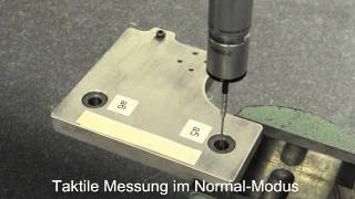 TaktileMessung mit Mitutoyo Koordinatenmessmaschine KMG Crysta Apex C 9166 [upl. by Ellenad]