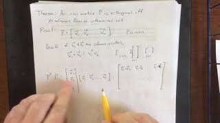 Helpful theorem on orthogonal matrices [upl. by Inafetse459]