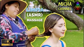 Relaxing massage and Energy Cleansing limpia by Mama Leonor with soft ASMR sounds to sleep [upl. by Elsilrac]