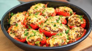 Фаршированные перцы поновомуОчень вкусный и простой рецепт фаршированного перца с фаршем в духовке [upl. by Amoeji]