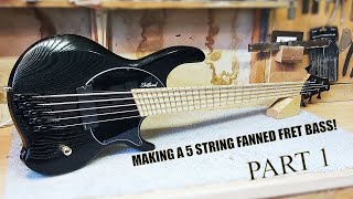 Building A Fanned Fret 5 String Bass  Part 1 [upl. by Ahsenid]