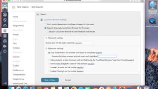 Using Respondus LockDown Browser with Canvas [upl. by Oberg943]