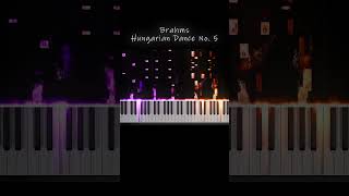 Brahms  Hungarian Dance No5 pianotutorial piano pianocover [upl. by Barthol]