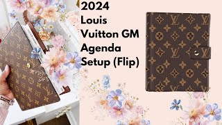 2024 Louis Vuitton Agenda GM Setup Flip [upl. by Elsworth]