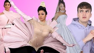 GRAMMYS 2019 RED CARPET ROAST amp REVIEW someone come get kylie amp katy perry [upl. by Krilov]