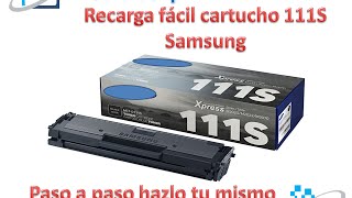 Como recargar toner samsung MLT D111S [upl. by Yorle]