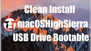 How to create macOS High Sierra bootable USB Install drive for clean installation [upl. by Ahsirek]