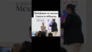 Claudia Sheinbaum se vacuna contra la influenza [upl. by Herrle]