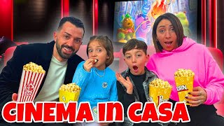 APRIAMO UN CINEMA IN CASA NOSTRA FIGLIACHIARA E FIGLIODIEGO SONO CONTENTISSIMI [upl. by Dolores324]