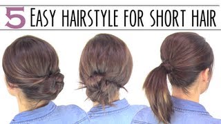 Easy hairsyles for short hair [upl. by Emersen685]