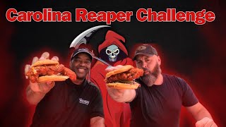 We Tried the Carolina Reaper Challenge at Daves Hot Chicken [upl. by Nedyrb]