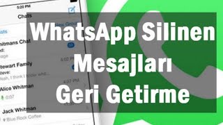 WHATSAPPTA SİLİNEN MESAJLARI GERİ GETİRME [upl. by Kaycee329]