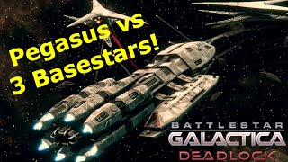 Could Pegasus Win the Battle of the Binary Star  Battlestar Galactica Deadlock [upl. by Yeltnarb]