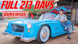 Full 213 Days Homemade Classic Supercar Mercedes Benz 300 SL [upl. by Atteloc145]