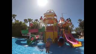 Palmeras Beach Hotel Alanya Turkey Pool overview [upl. by Gnilhsa]