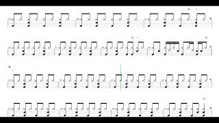 The WallflowersOne Headlight  Drum Score Drum Sheet Music [upl. by Speroni403]