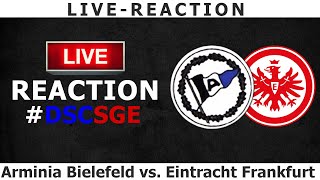 LiveReaction  Arminia Bielefeld vs Eintracht Frankfurt [upl. by Mott834]