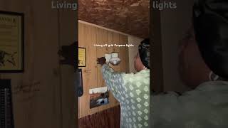 Living off grid in VT lighting propane lights [upl. by Longwood760]