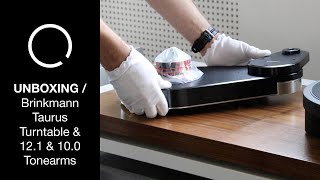 UNBOXING Brinkmann Audio  Taurus Turntable with 121 amp 100 Tonearms [upl. by Cock]