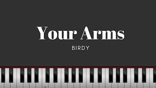 Birdy  Your Arms  Easy Piano Tutorial [upl. by Marilin488]