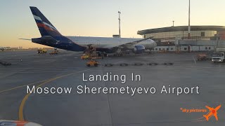 Landing In Moscow Sheremetyevo Airport [upl. by Gnut]