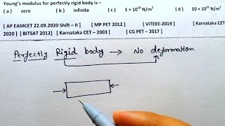 Elasticity  Physics  Class 11  Pyq  mechanical properties  Young’s modulus for  Neet  Jee [upl. by Larrisa774]